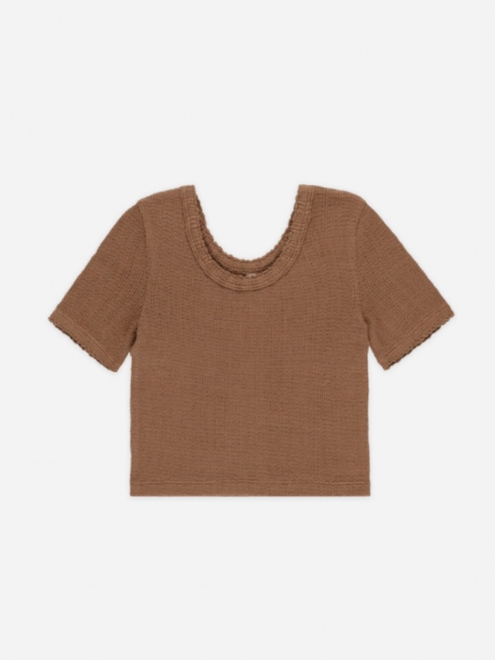Rylee + Cru saddle scallop tee